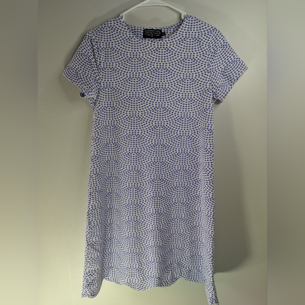 Duffield Lane Blue Patterned Dress Size Small